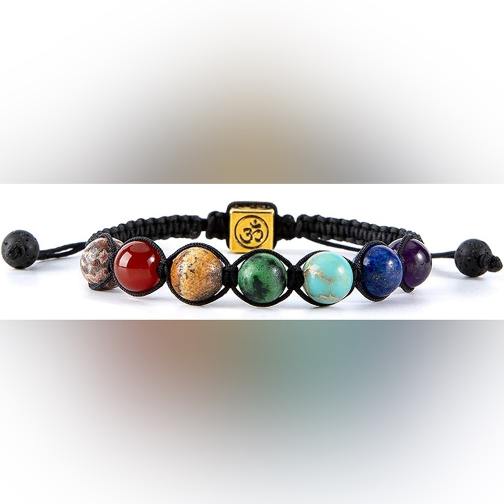 BRAND NEW 7 CHAKRAS STONE BRACELET